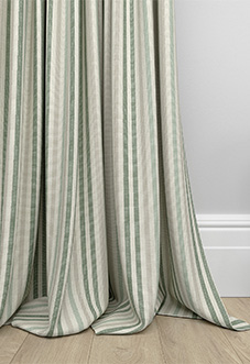 Emily Bond Cornish Stripe, Fern - Made to Measure Curtains